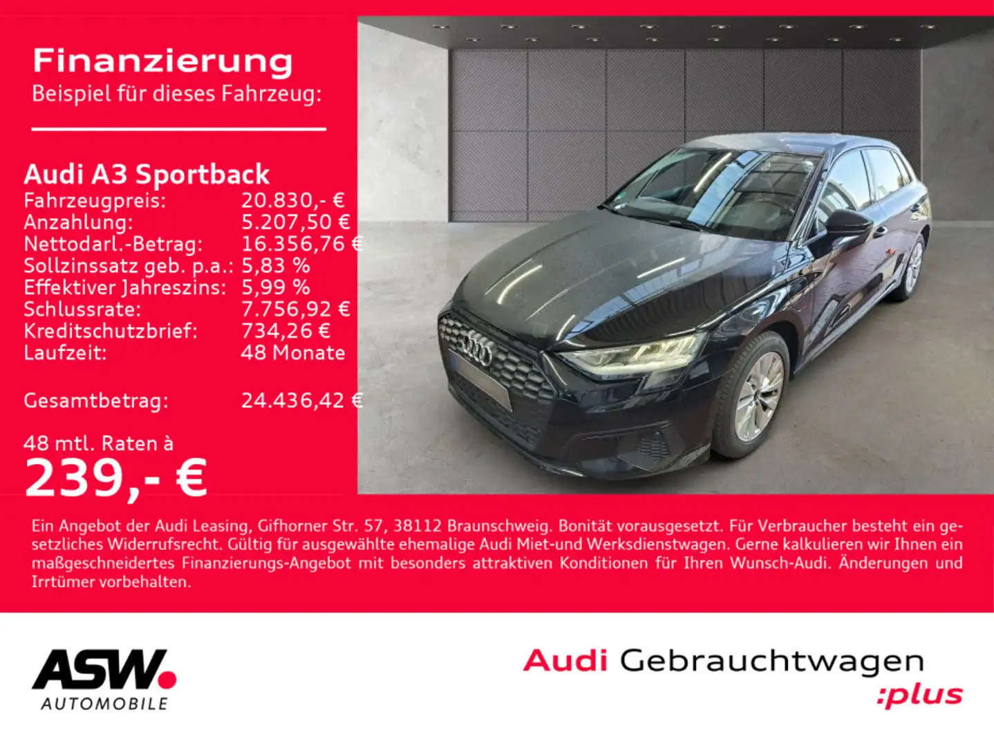 Audi A3 40TFSI e Stronic NAVI LED GRA PDC Schwarz - 1