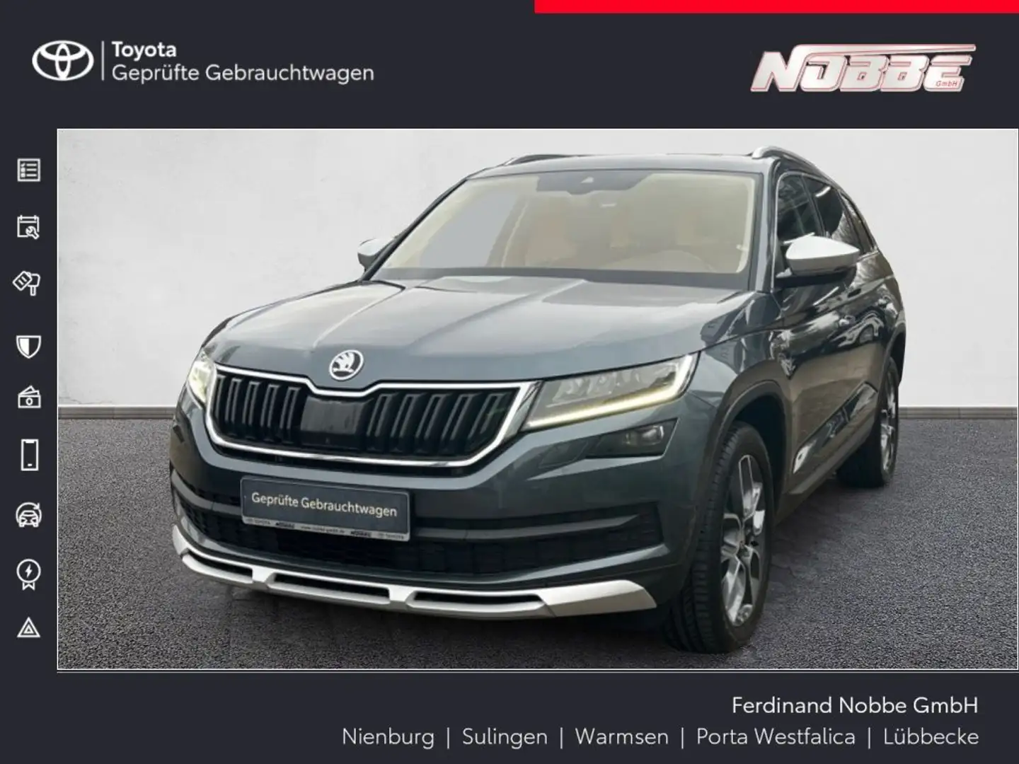 Skoda Kodiaq 2.0 TSI 4x4 DSG Scout Gris - 1