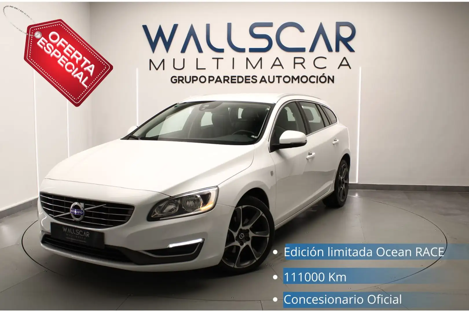 Volvo V60 D3 Kinetic Aut. Blanco - 1