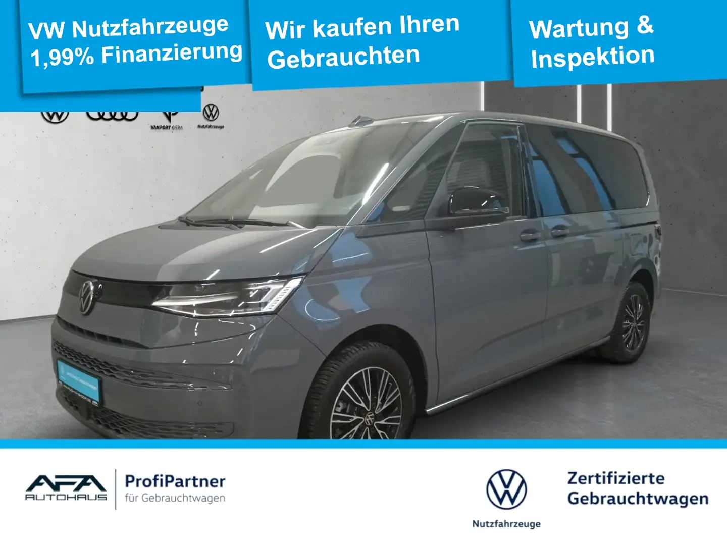 Volkswagen T7 Multivan Multivan 2,0 TDI DSG AHK*Pano*Matrix*APP*5JG Grau - 1