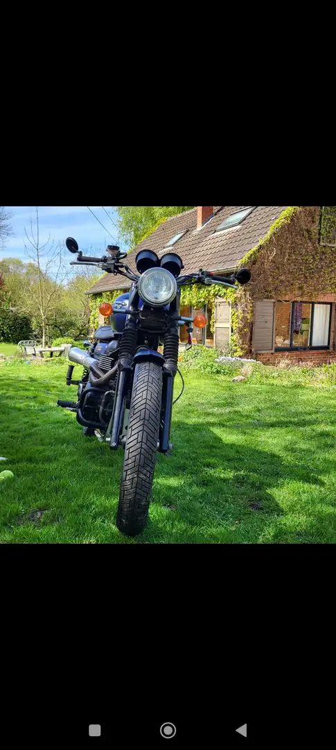 Triumph Scrambler Blauw - 2