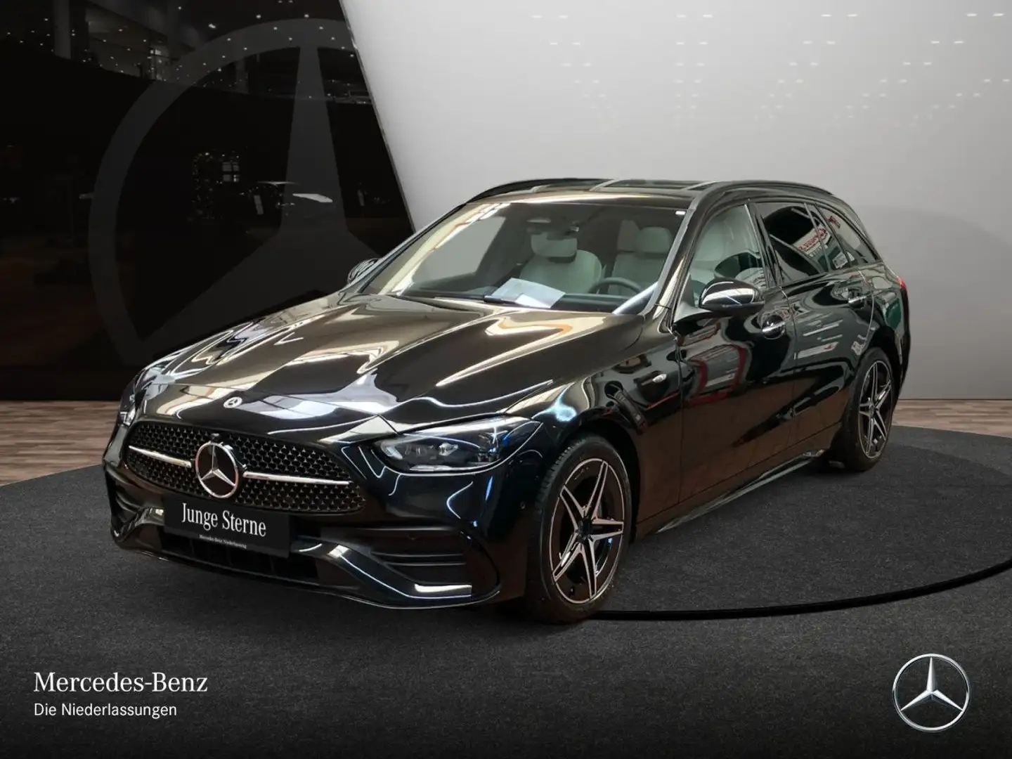 Mercedes-Benz C 300 de T AMG+NIGHT+PANO+360+AHK+BURMESTER+TOTW Schwarz - 2