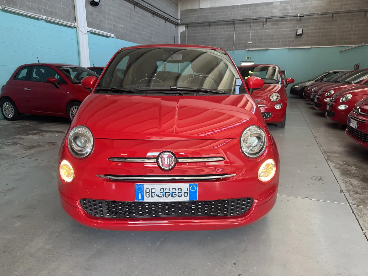 Fiat 500 500 1.0 hybrid Lounge 70cv Červená - 2