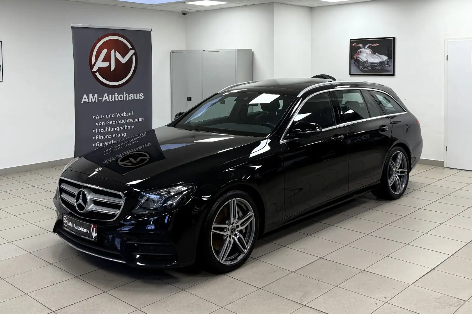 Mercedes-Benz E 350 d T-Model *AMG-Line*PanSD*360°Kamera Zwart - 2