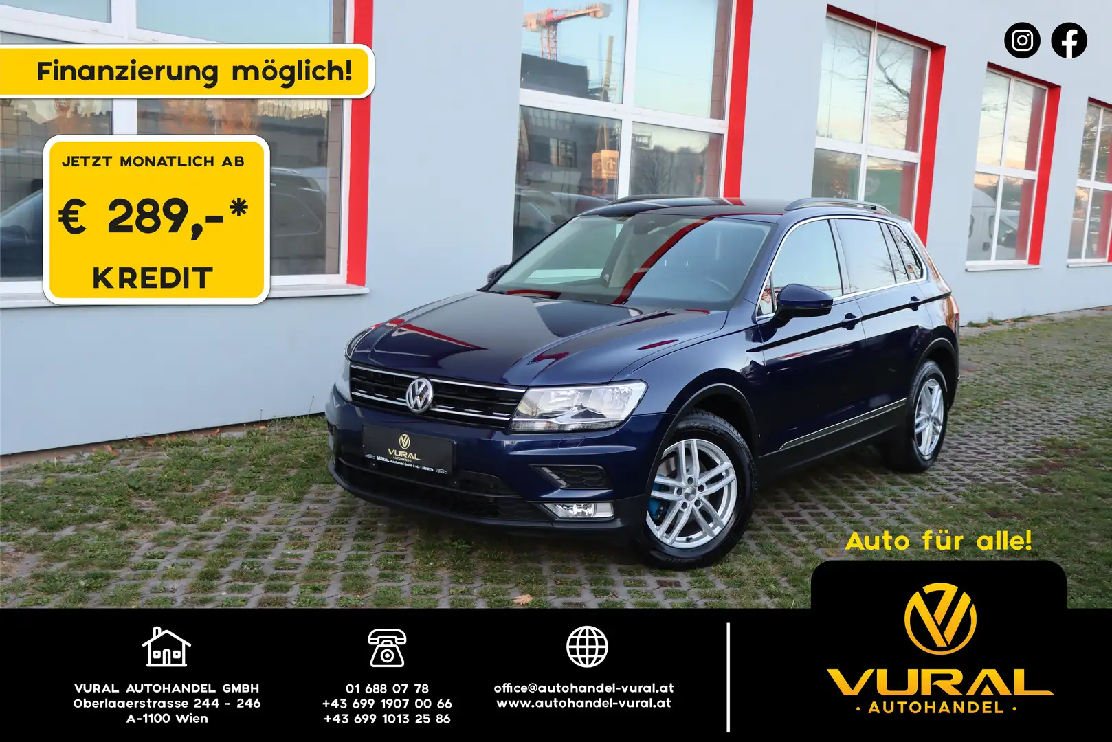 Volkswagen Tiguan 2.0 TDI DSG Comfortline BMT | NAVI | ACC | Front | Blauw - 1