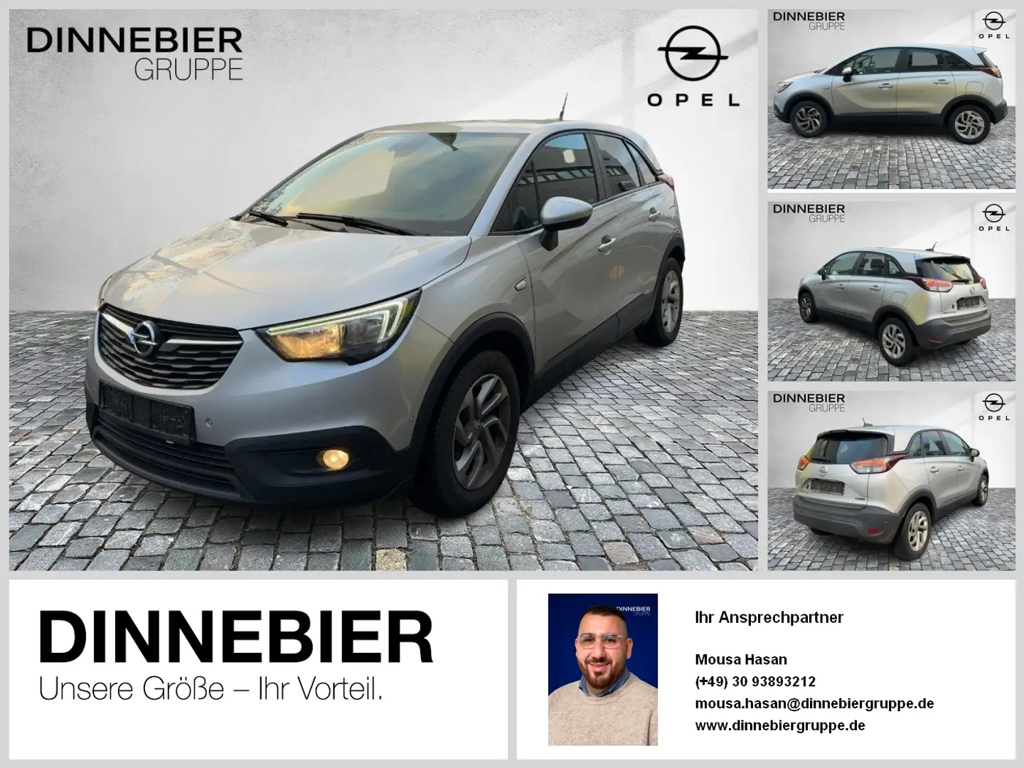 Opel Crossland X 1.2 *KAMERA+SHZ+LHZ+PDC* CAM TWA PDC ParkAss Argent - 1