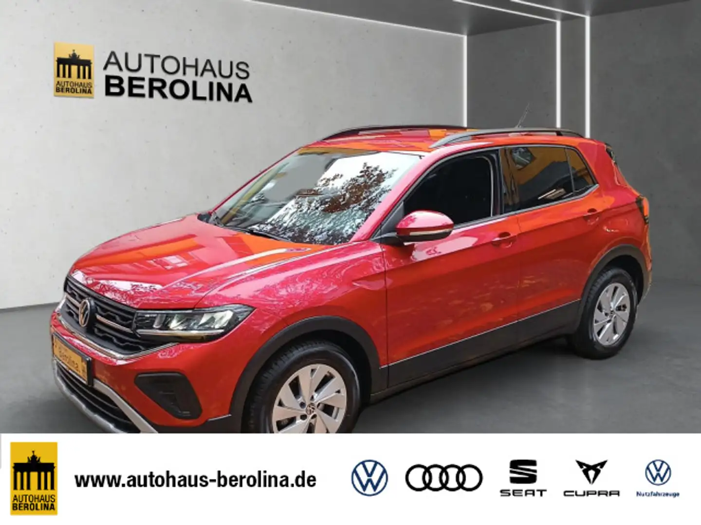 Volkswagen T-Cross 1.0 TSI Life DSG *ACC*R-CAM*LED*SHZ* Rot - 1