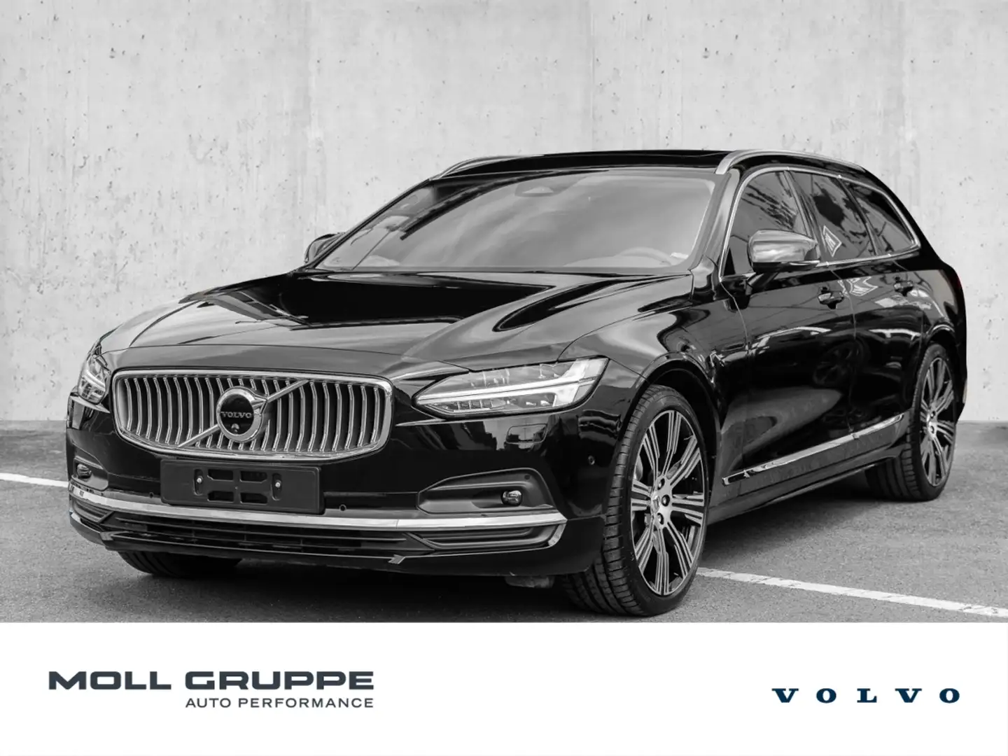 Volvo V90 Kombi B4 (Diesel) Mild-Hybrid Ultimate Bright Zwart - 1