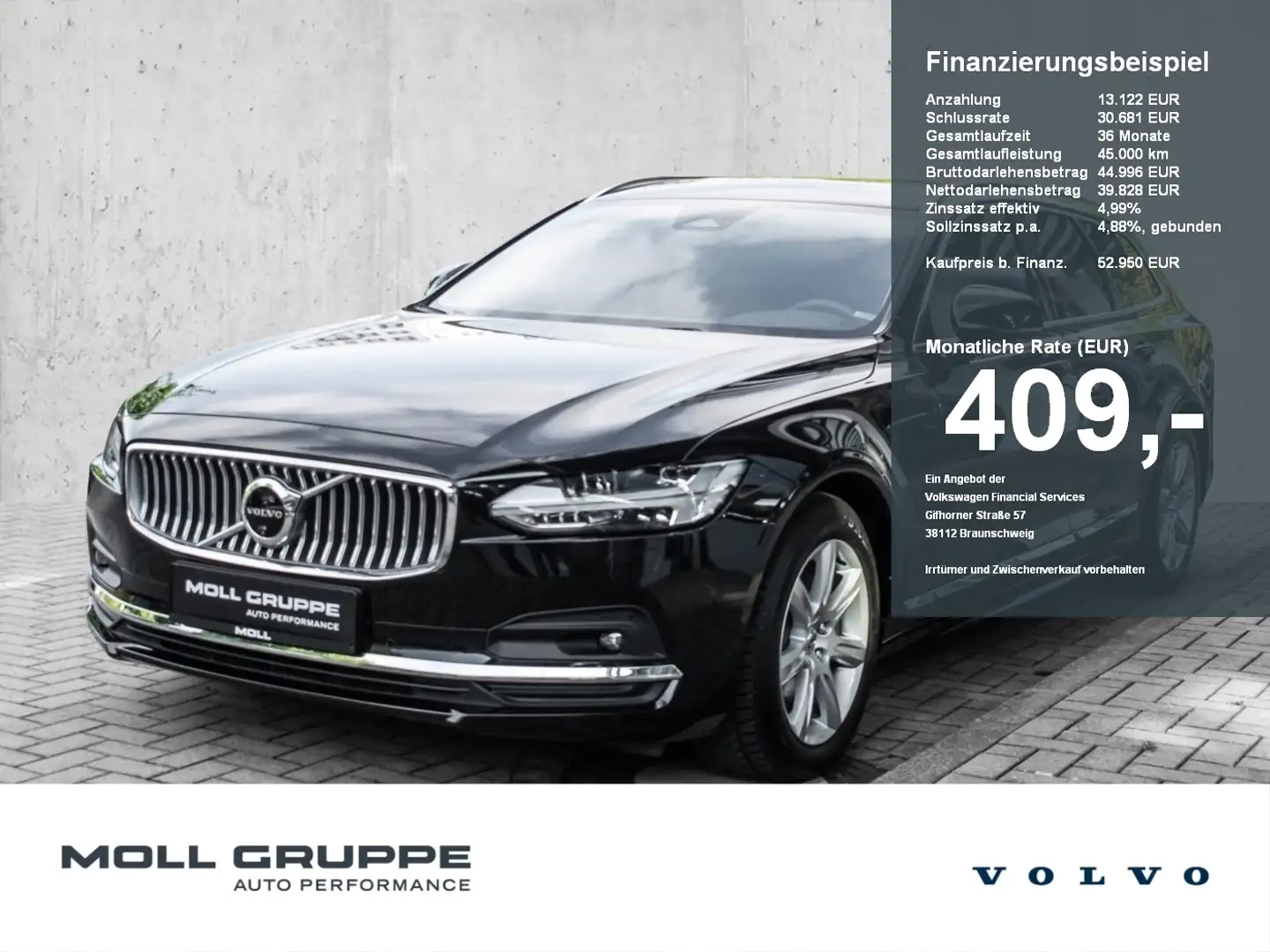 Volvo V90 Kombi B4 (Diesel) Ultimate Bright Negro - 1