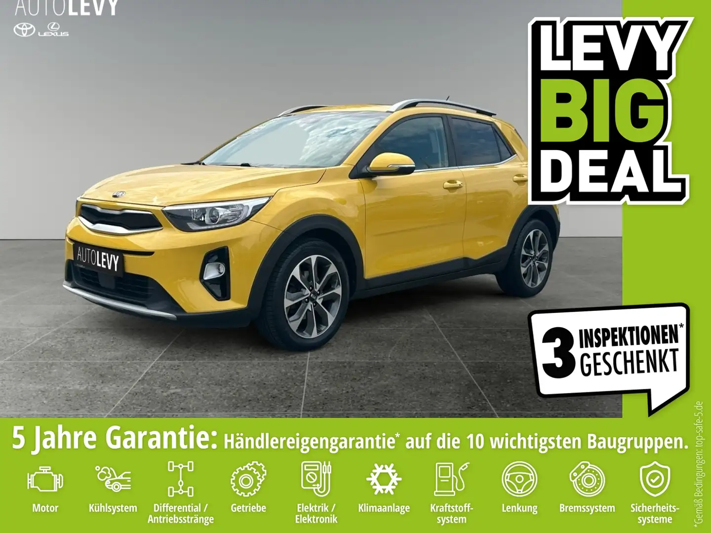 Kia Stonic 1.0 T-GDI VIision CARPLAY*RFK*SHZG*NAVI Gelb - 1