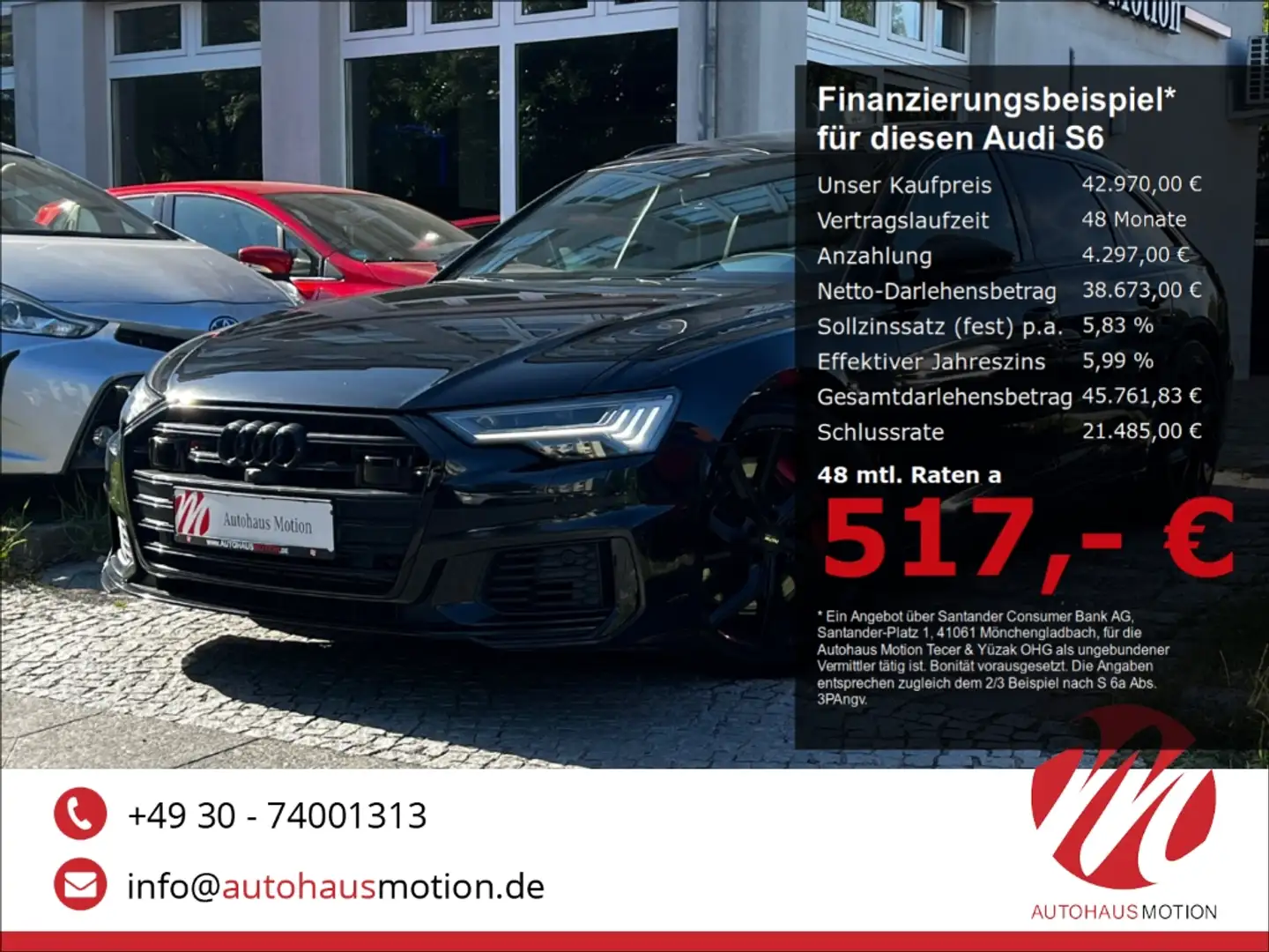 Audi S6 Avant 3.0 TDI quattro MATRIX HUD PANO S-SITZE 360° Schwarz - 1