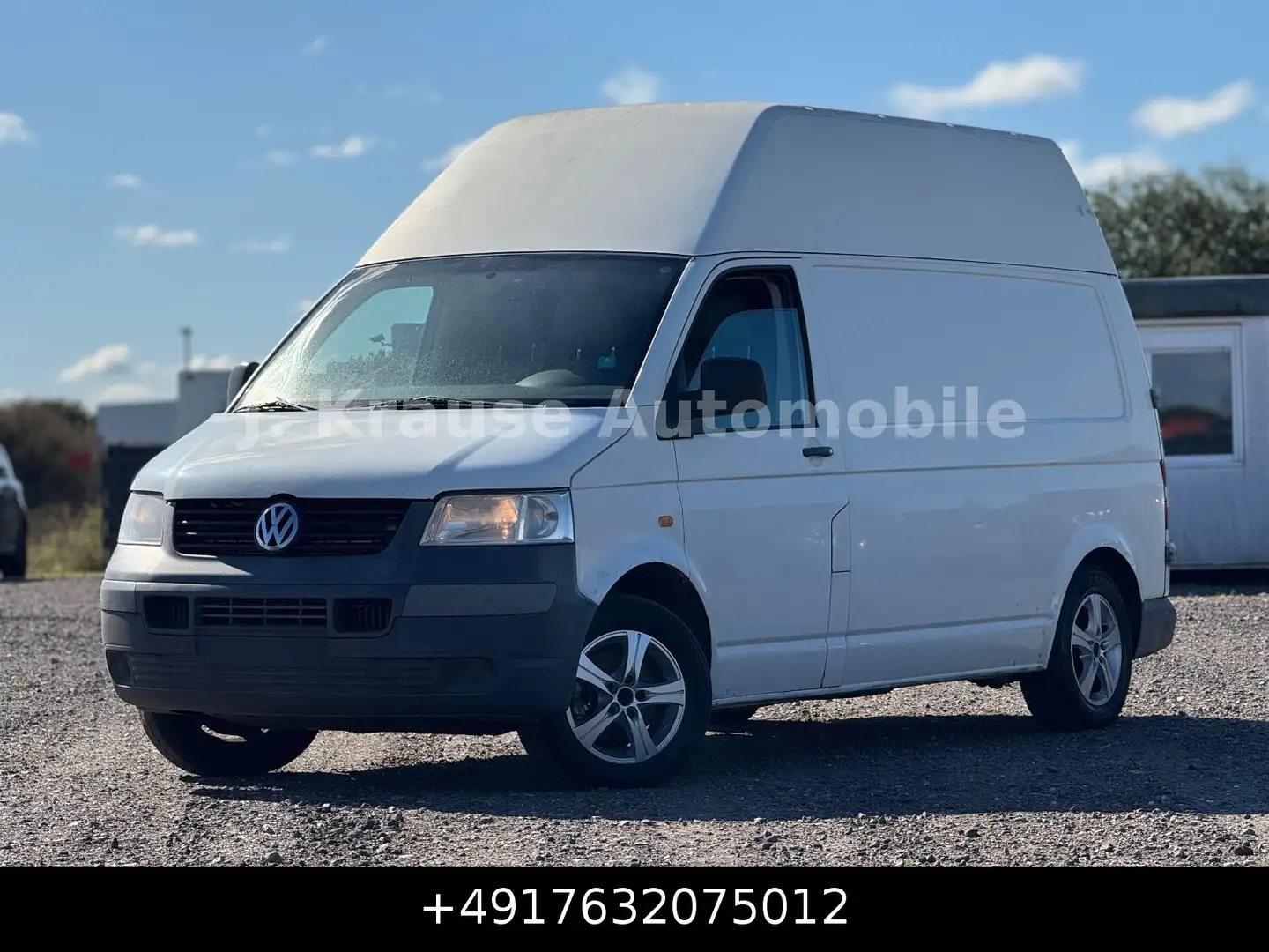 Volkswagen T5 Transporter 2.5 TDI Hochdach Lang Klima Sthzg Weiß - 1