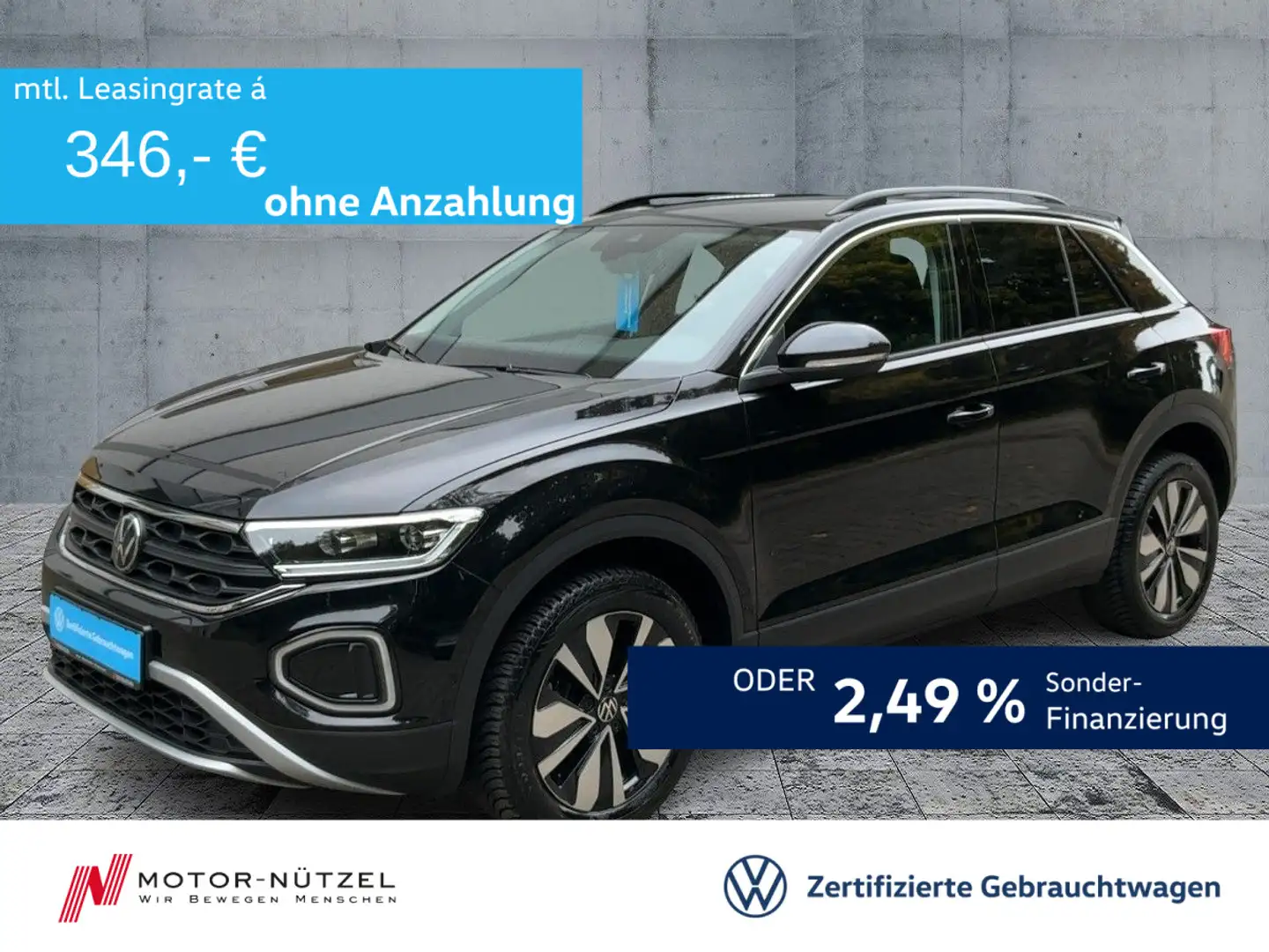 Volkswagen T-Roc 2.0 TDI DSG GOAL LEDplus+NAVI+AHK+ACC+SHZ Schwarz - 1