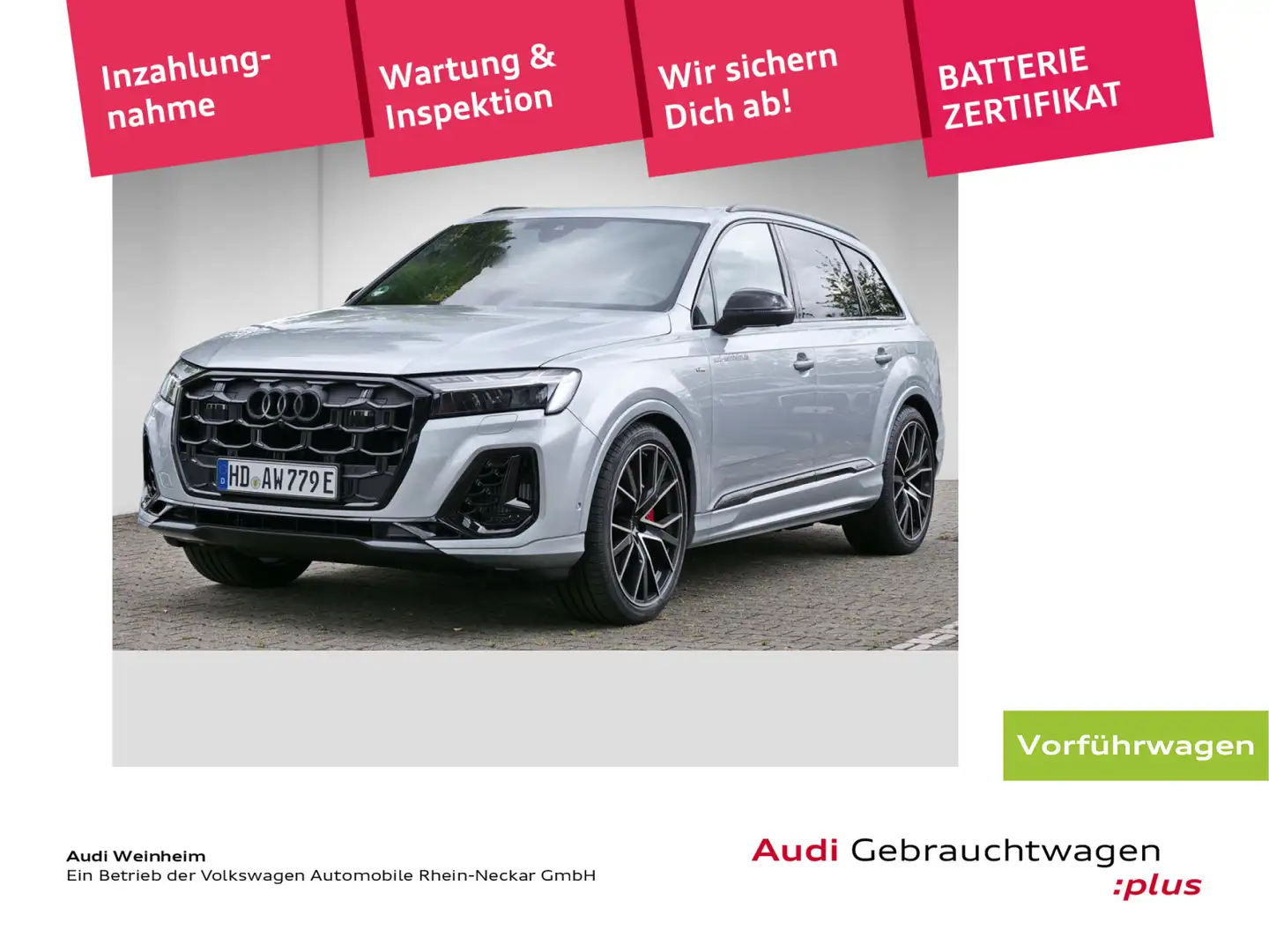 Audi Q7 60 3.0 TFSI e quattro S line AHV Pano sound u Silber - 1