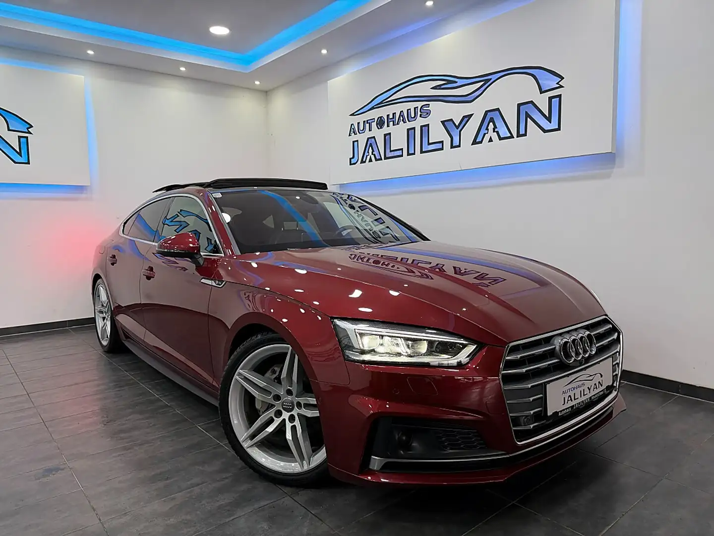 Audi A5 40 TDI 3xS-LINE, PANO,  AHK, ACC, VIRTUAL, 360°... Rot - 1