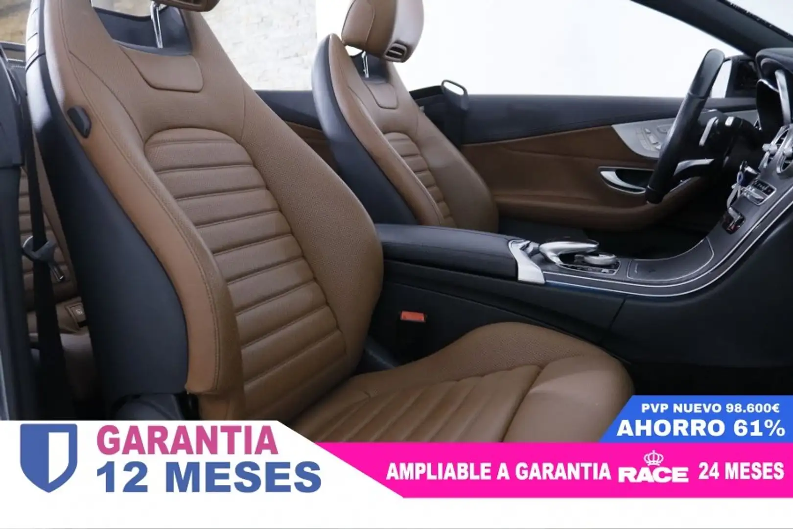 Mercedes-Benz C 43 AMG C43 CABRIO 4MATIC 9G TRONIC AUTO 367CV 2P #CUERO, - 2