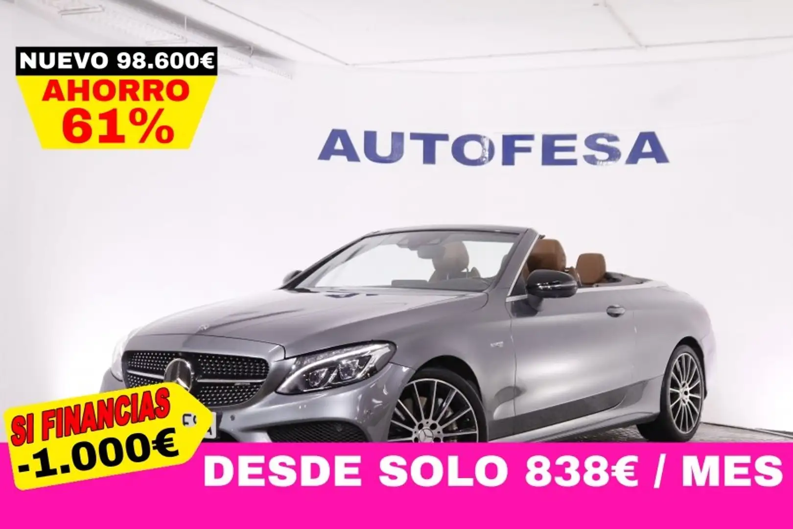 Mercedes-Benz C 43 AMG C43 CABRIO 4MATIC 9G TRONIC AUTO 367CV 2P #CUERO, - 1