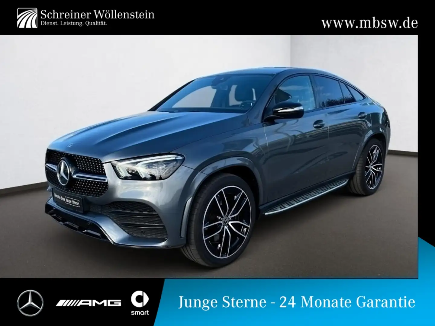 Mercedes-Benz GLE 350 d 4M Coupé AMG*Night*22*360*Tritt*AIR* Grau - 1