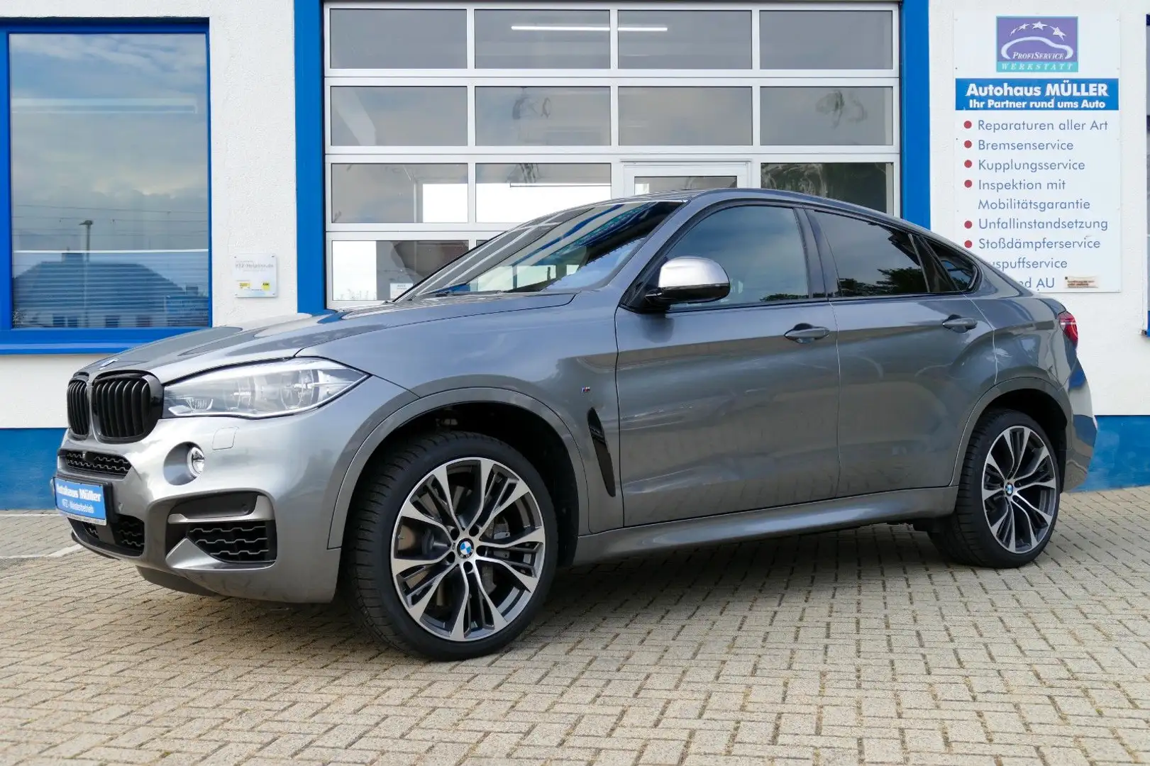 BMW X6 M d, Standheizung, Luftfahrwerk, AHK Gris - 1