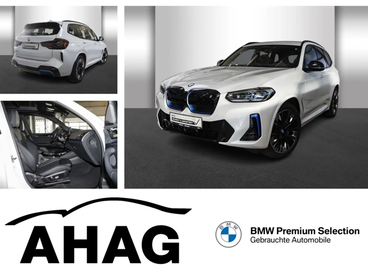 BMW iX3 ix3 80KWH IMPRESSIVE Auto Navi Leder Tempom.aktiv Weiß - 1