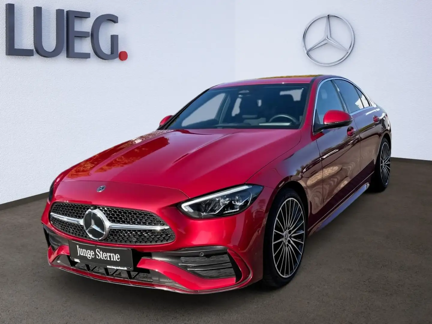 Mercedes-Benz C 200 AMG-ADVANCED+NAVI+LED+LENKRADHZG+KAMERA Rouge - 1