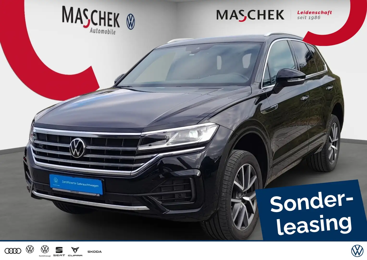Volkswagen Touareg R-Line 3.0 TDI AHK Luftfwk Anschlussg Memory Schwarz - 1