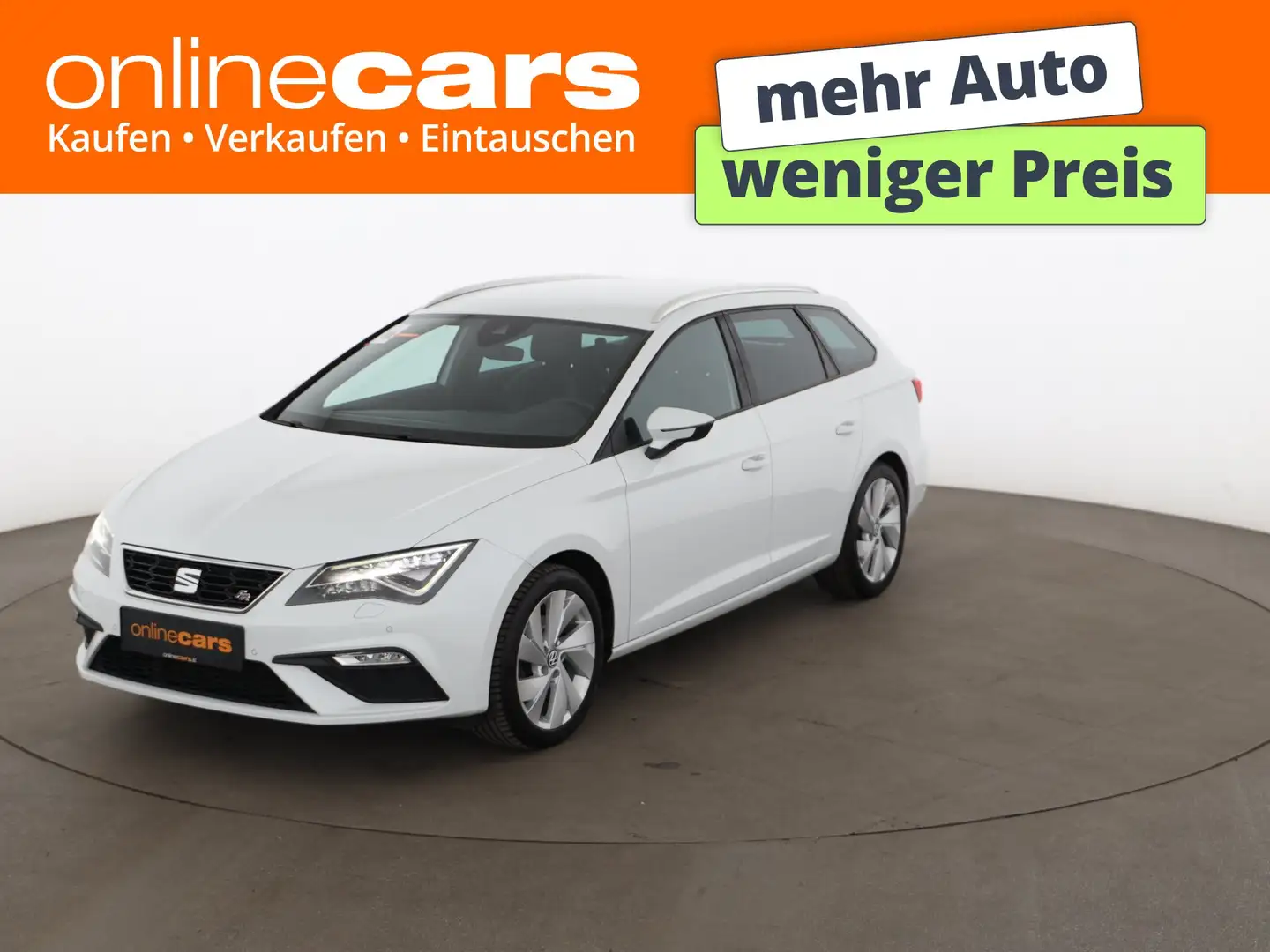SEAT Leon ST 2.0 TDI FR LED LEDER NAVI SITZHZG R-CAM Weiß - 1
