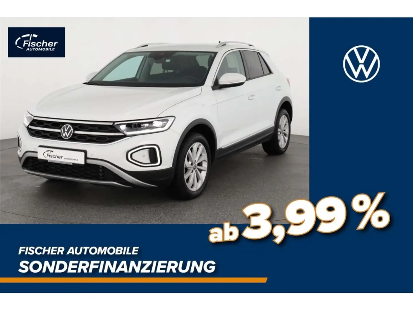 Volkswagen T-Roc 1.5 TSI Style 6-Gg. LED/NAV/RFK/DC/PDC/SH Weiß - 1