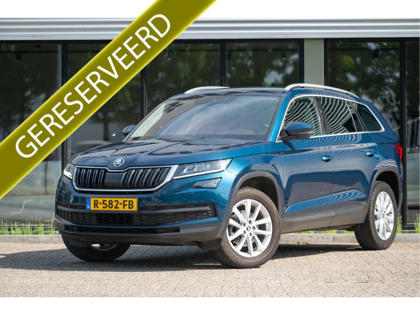 Skoda Kodiaq 2.0 TDI Style Business DSG | El. Trekhaak | Navi | Blauw - 1