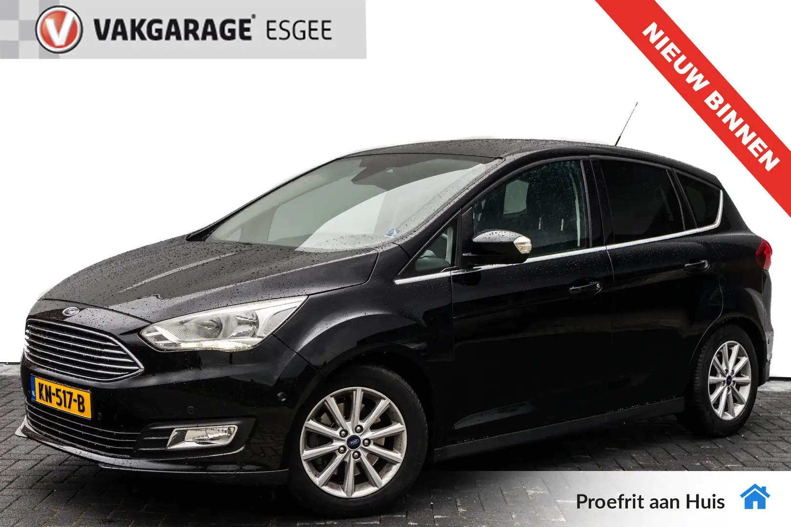 Ford C-Max 1.5 150 PK Titanium AUTOMAAT RIJKLAAR INCL: GARANT Zwart - 1