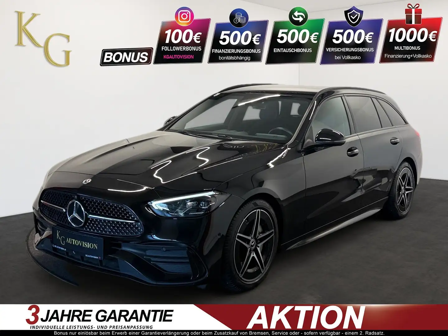 Mercedes-Benz C 200 d AMG Line ab ca. 275€ monatlich Schwarz - 1