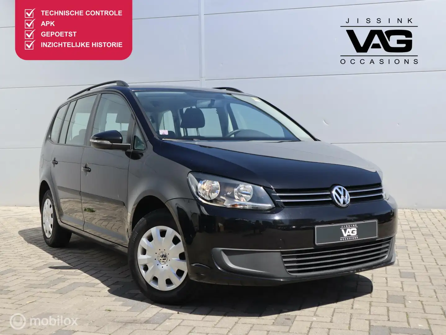 Volkswagen Touran 1.2 TSI Comfortline Cruise Airco 7p Zwart - 1