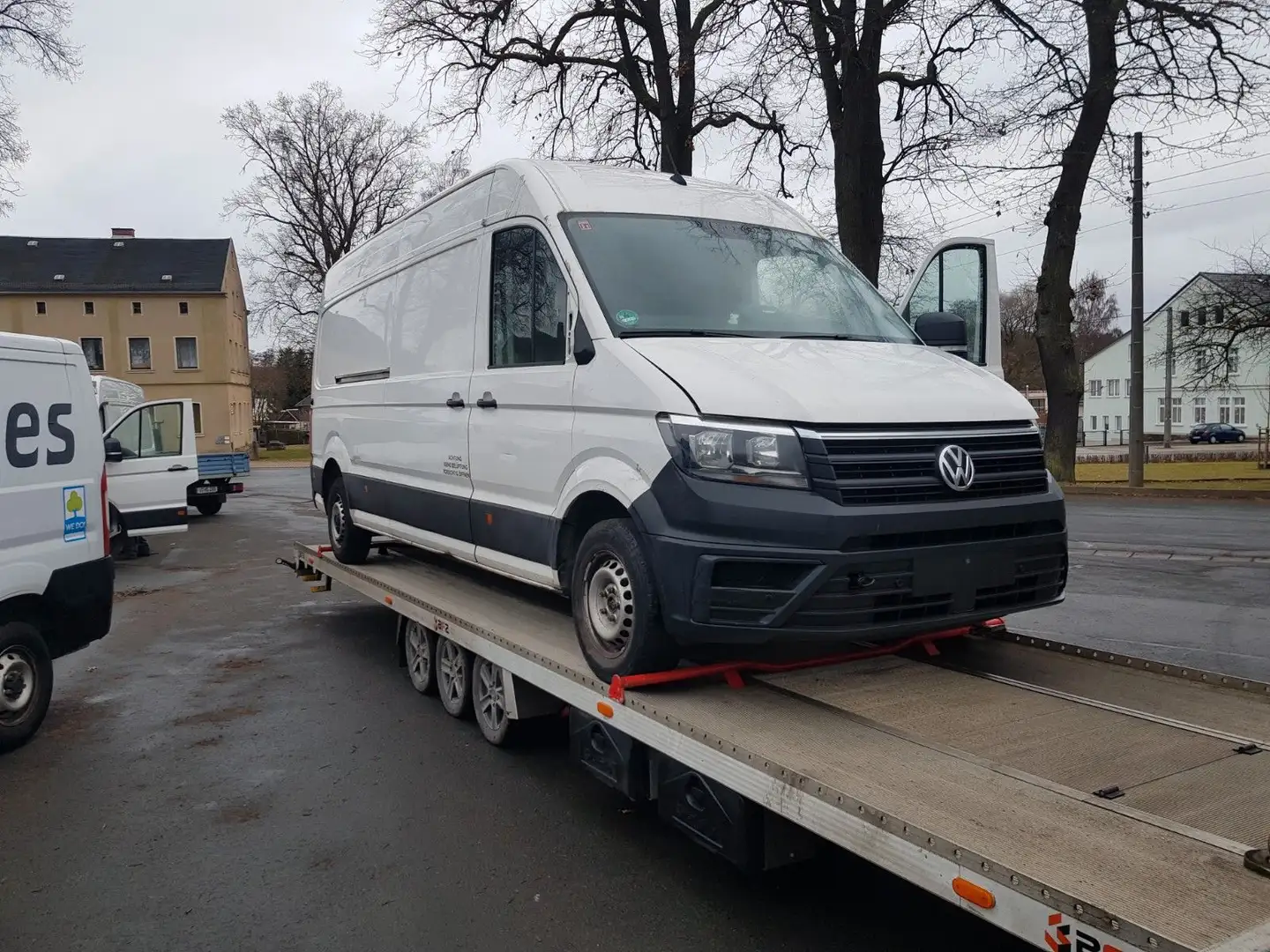Volkswagen Crafter lang hoch L4H3 Motorschaden netto 7995€ Blanc - 1
