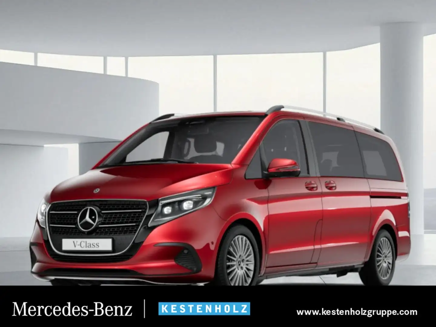 Mercedes-Benz V 220 d lang WideScreen Stdhzg Multibeam AHK 9G Rot - 1