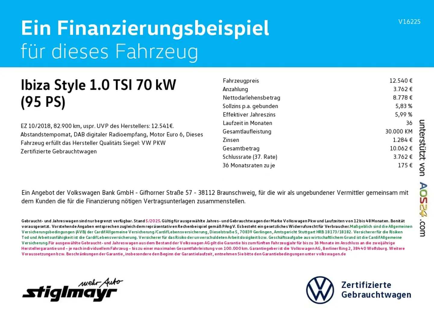 SEAT Ibiza Style 1.0 TSI ACC+KAMERA+LED+NAVI+SITZHZG Nero - 2