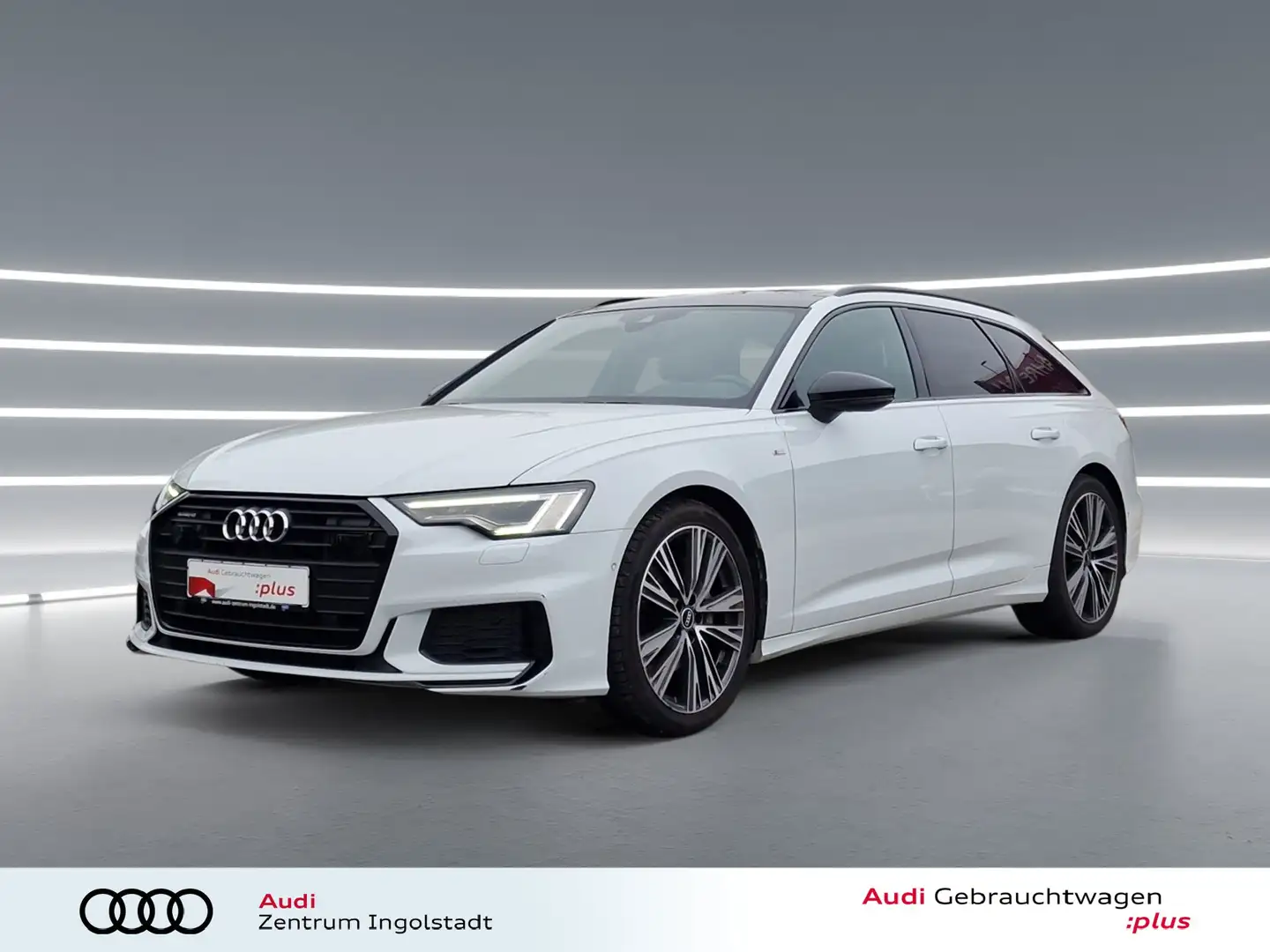 Audi A6 Avant 50 TDI qu 2x S line MATRIX Pano AHK HuD Spor Weiß - 1