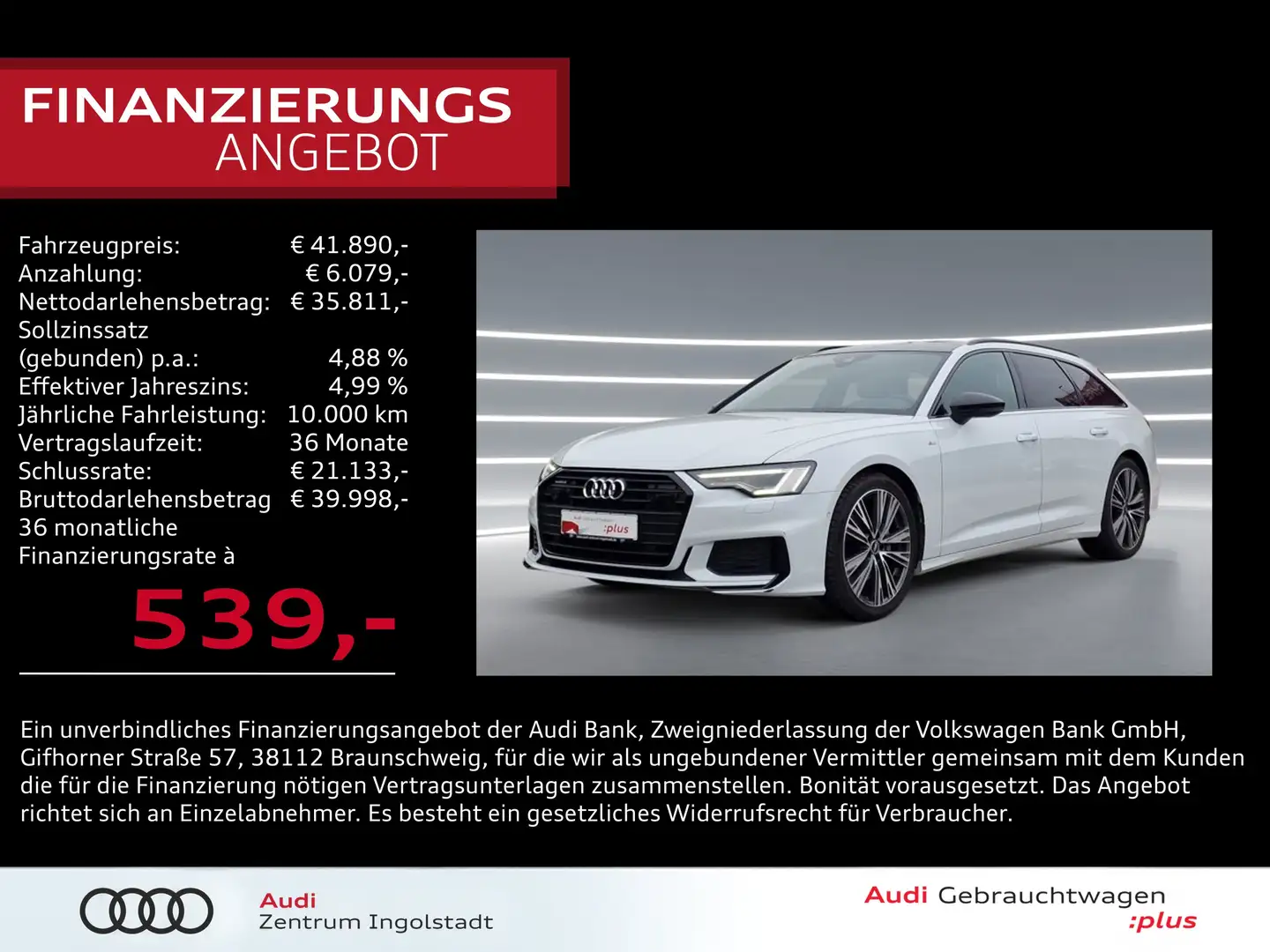 Audi A6 Avant 50 TDI qu 2x S line MATRIX Pano AHK HuD Spor Bianco - 1