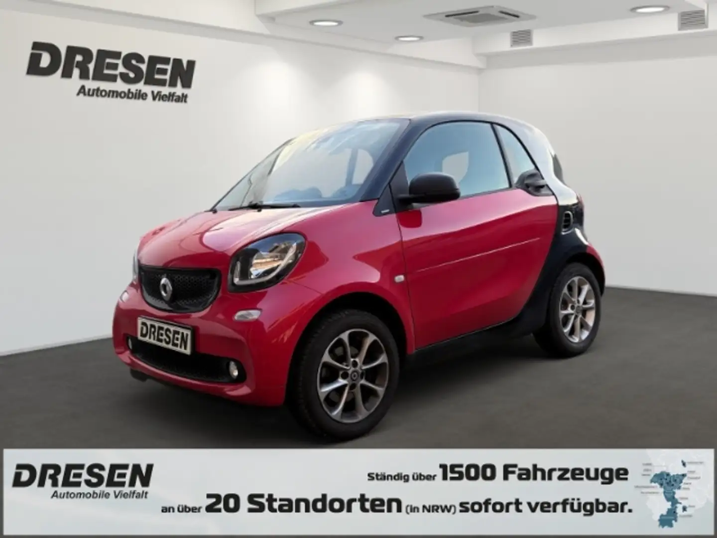 smart forTwo coupe 1.0 passion Panorama Klimaautom DAB SHZ Temp Rot - 1