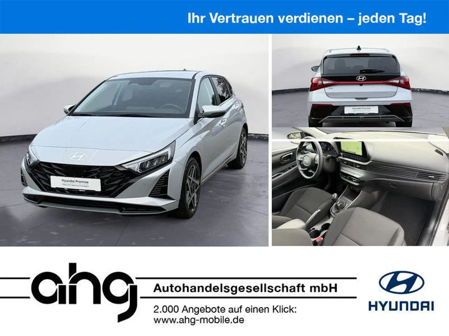 Hyundai i20 1.0 T-GDI Prime Navi Klima PDC Kamera Sitzhe Grau - 1
