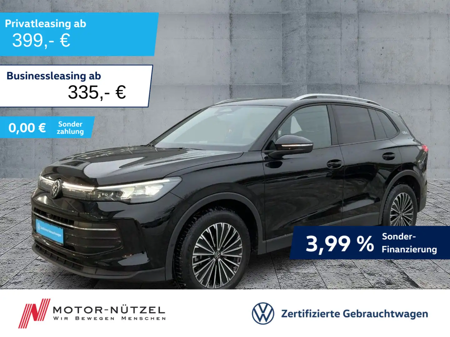 Volkswagen Tiguan 2.0 TDI DSG GOAL HD-MATRIX+NAVI+AHK+ACC Schwarz - 1