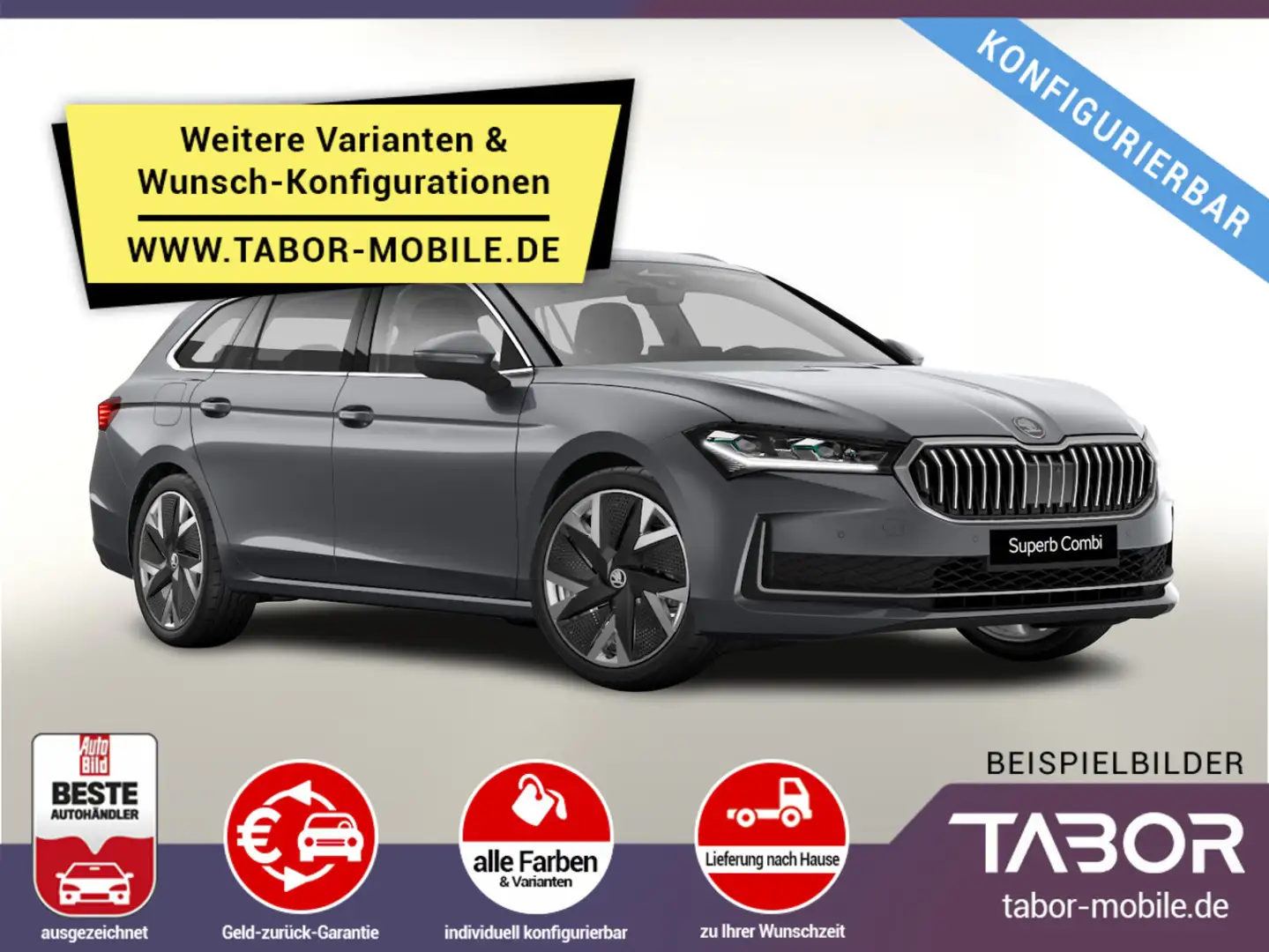Skoda Superb Combi eTSI DSG Selec Nav ACC EHK Kam SHZ Blau - 1