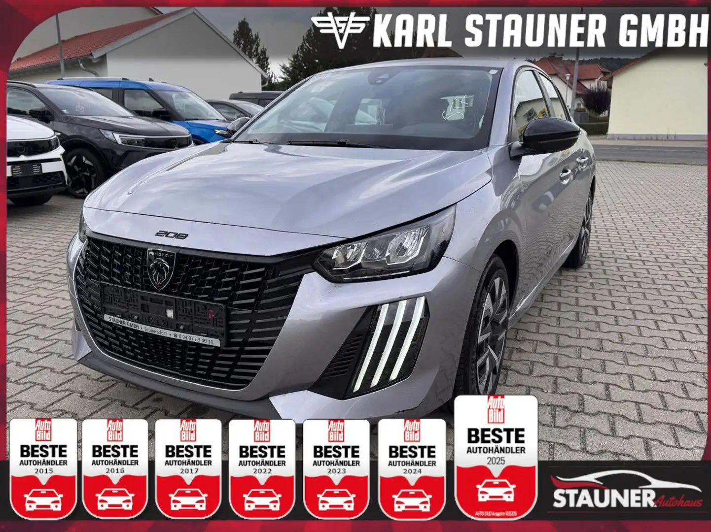 Peugeot 208 Limousine Puretech Active KLIMA DAB CARPLAY Grijs - 1