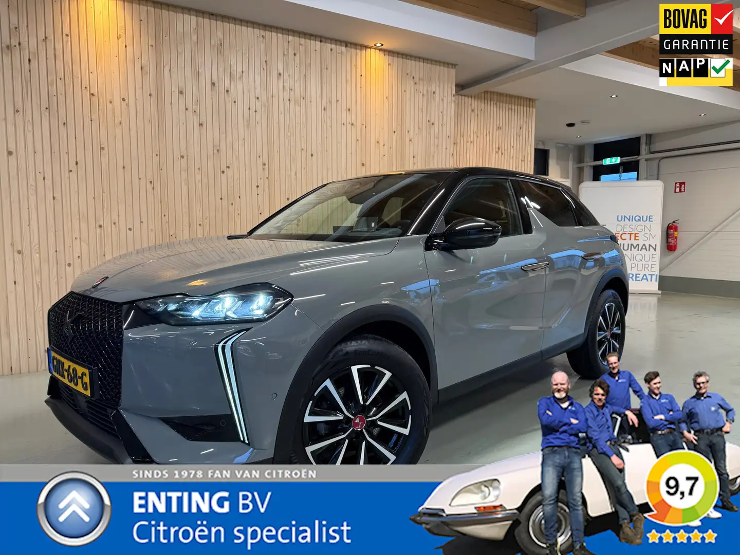 DS Automobiles DS 3 1.2 PT 130 EAT8 PERF LINE HEAD UP 360 CAM ADAPTIVE Grau - 1