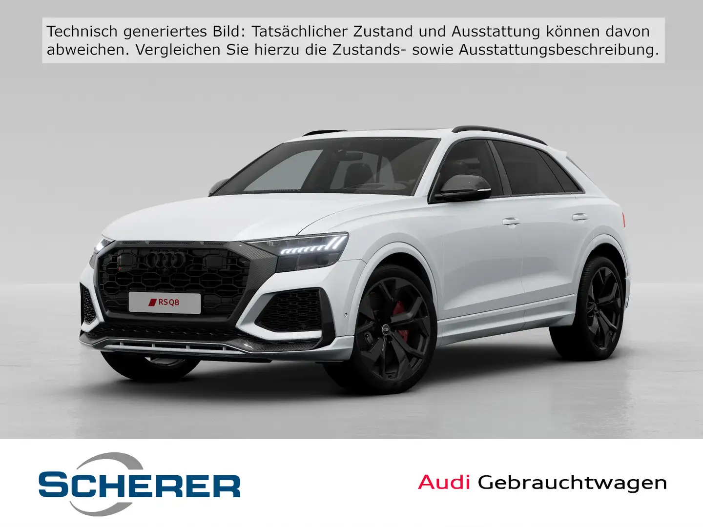 Audi RS Q8 quattro Mtrx.HUD,Keramik,Pano,AHK,Standhz. Weiß - 1