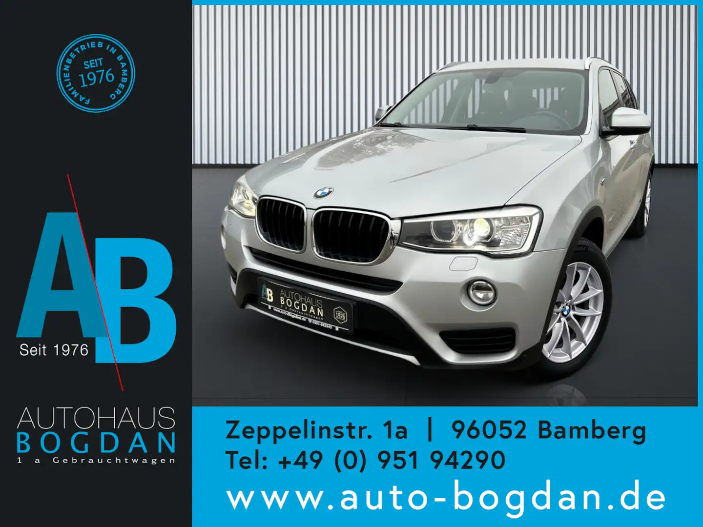 BMW X3 xDrive 20d Allrad*Automatik*NAVI*SHZ*PDC Silber - 1