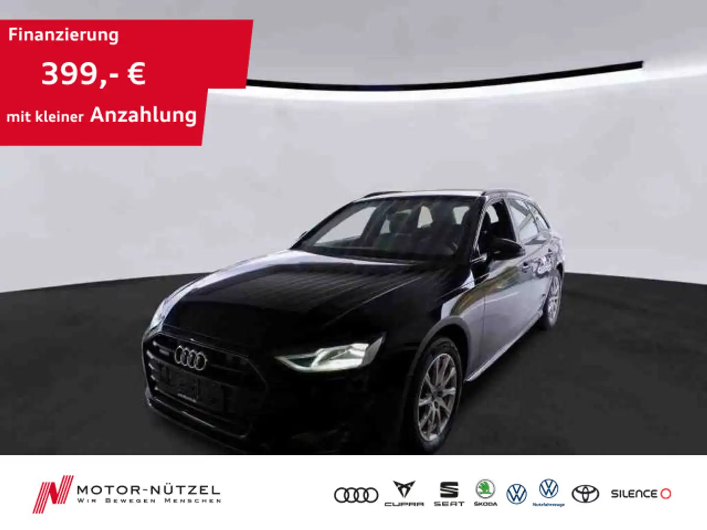 Audi A4 40 TDI QU S-TR ADVANCED 5JG+LED+NAV+AHK Schwarz - 1