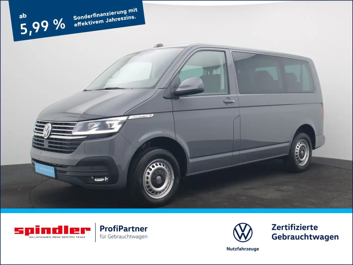 Volkswagen T6.1 Caravelle Comfortline DSG / Navi, RFK, LED Gris - 1