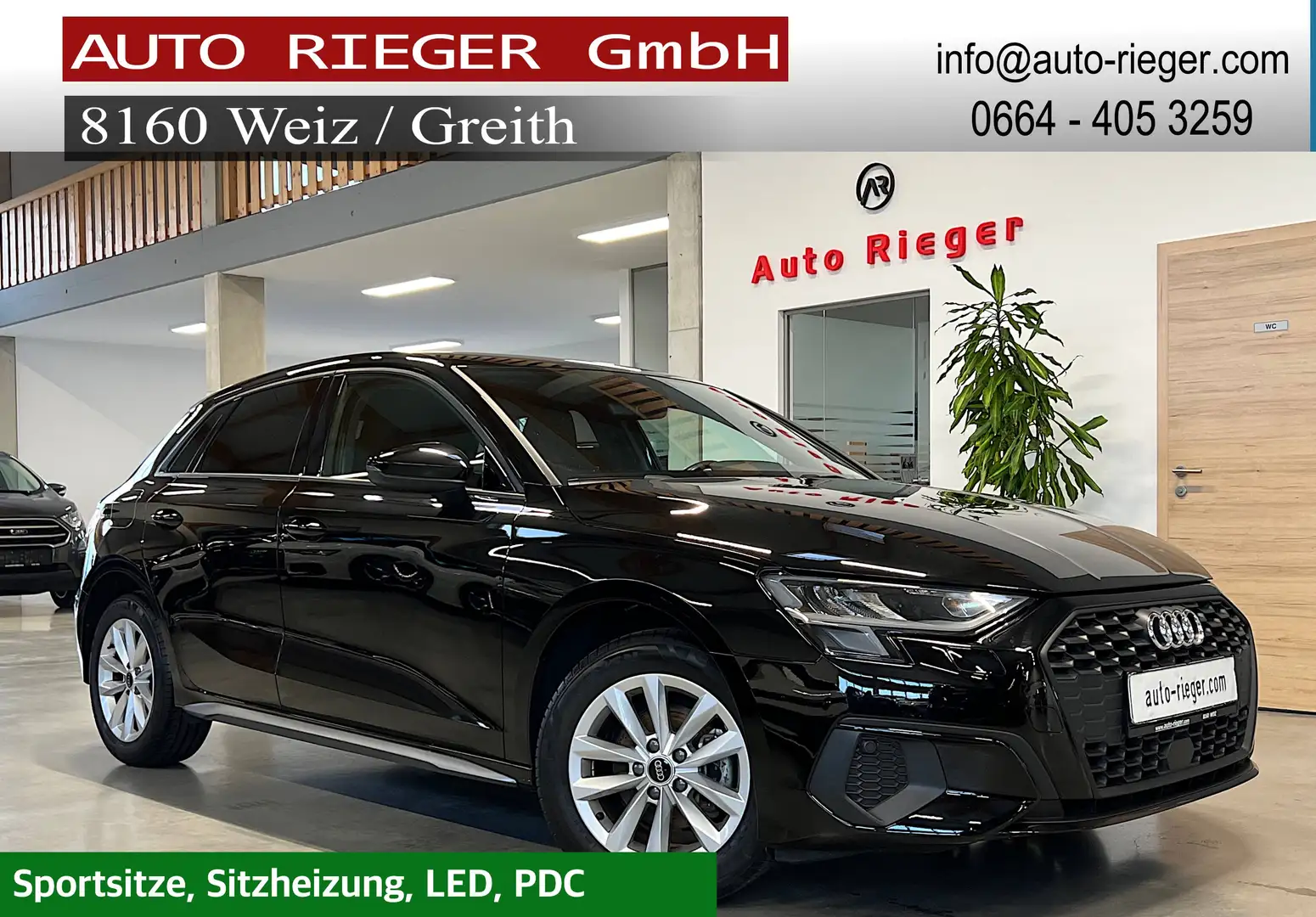 Audi A3 35 TFSI Sportback LED, Sitzheizung Schwarz - 1