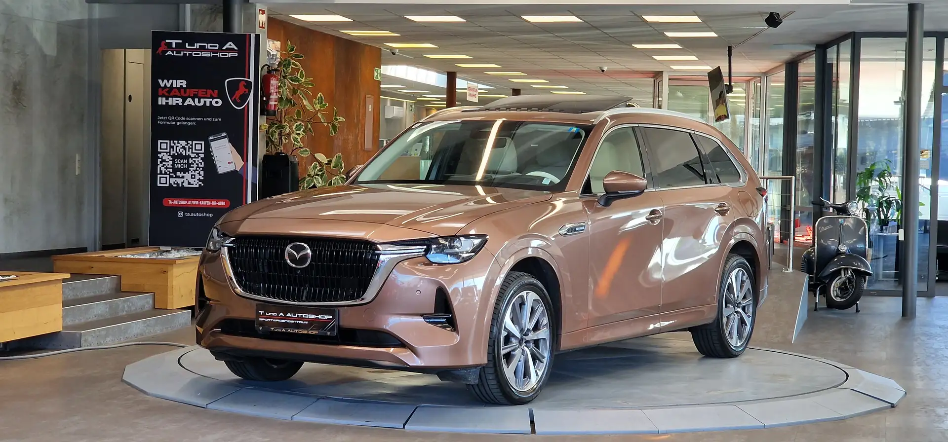 Mazda CX-80 e-SKY D AWD Takumi Plus 1-Hand 6-Sitzer Aut. *Pano Braun - 1