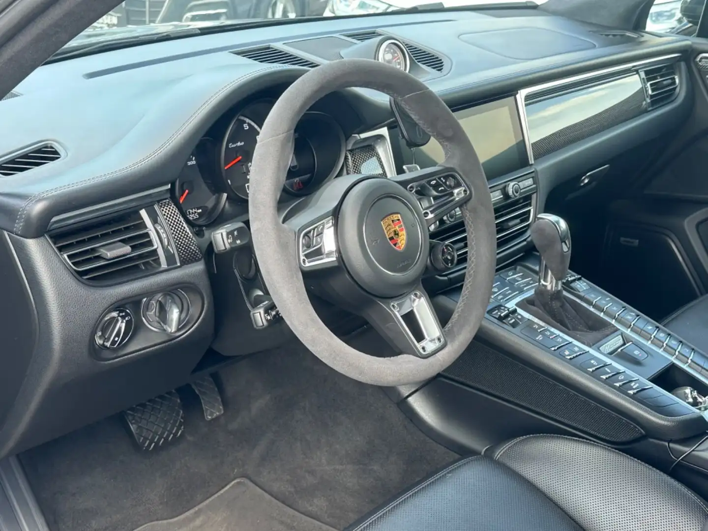 Porsche Macan Turbo/1.Hand/360°/PDLS+/Sport-Chrono/Voll Grau - 2